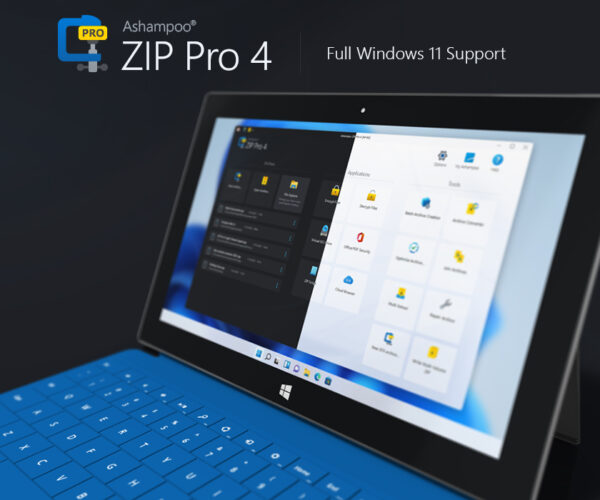Ashampoo ZIP Pro 4 Windows 11 - Unterstützung